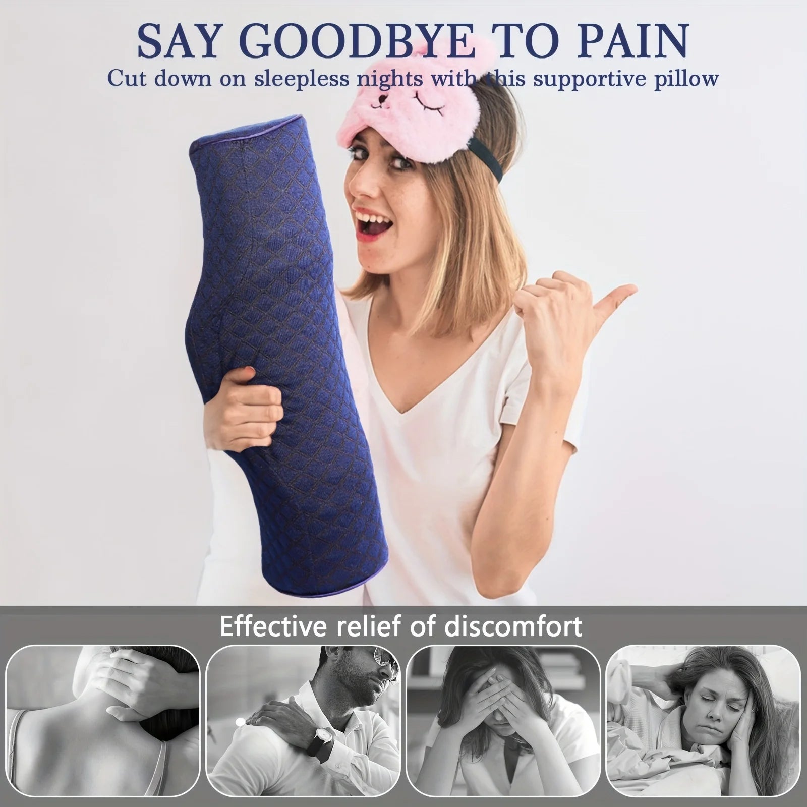 Orthopedic Neck Pillow with Soft Memory Foam Support - Smarsty