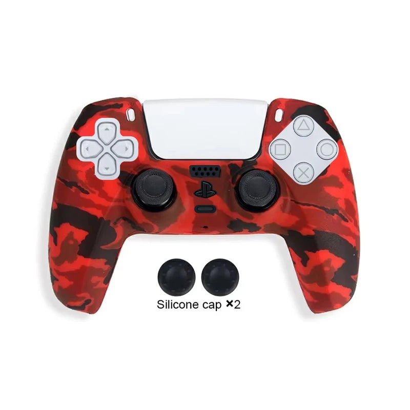Camo Silicone Skin Cover For PS5 Controller Protection - Smarsty