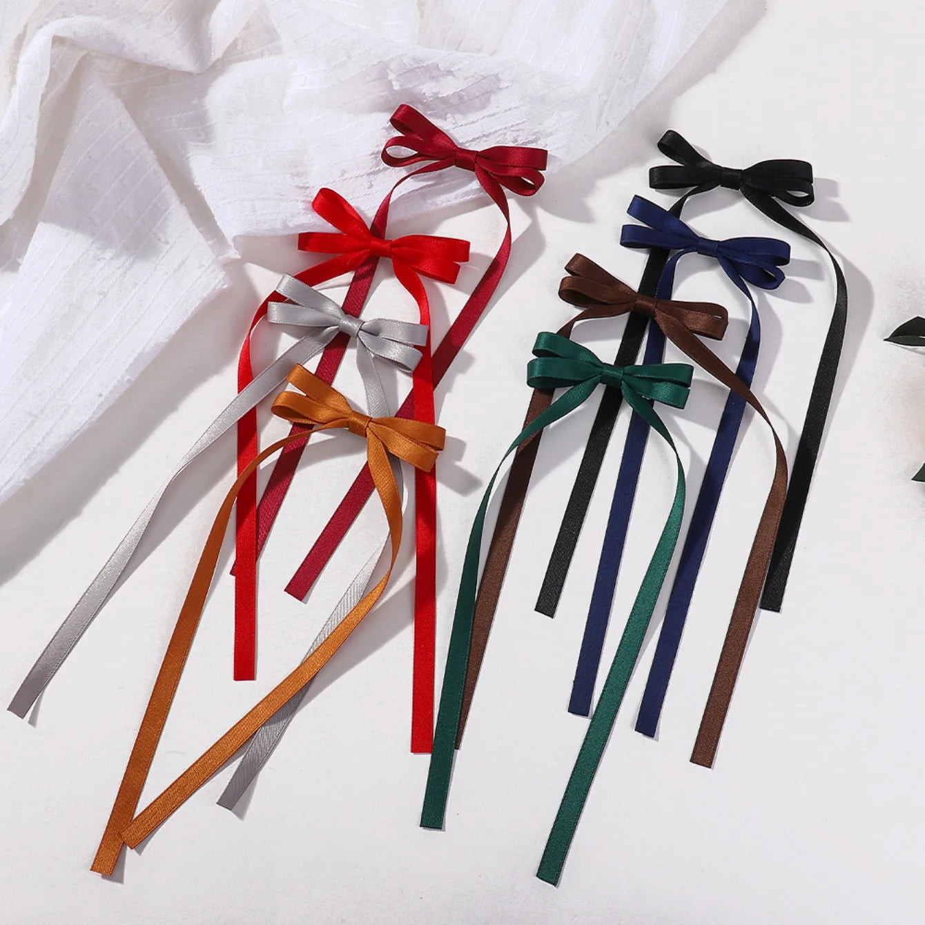 Cute Ribbon Bow Headband with Long Tassels for Girls - Smarsty