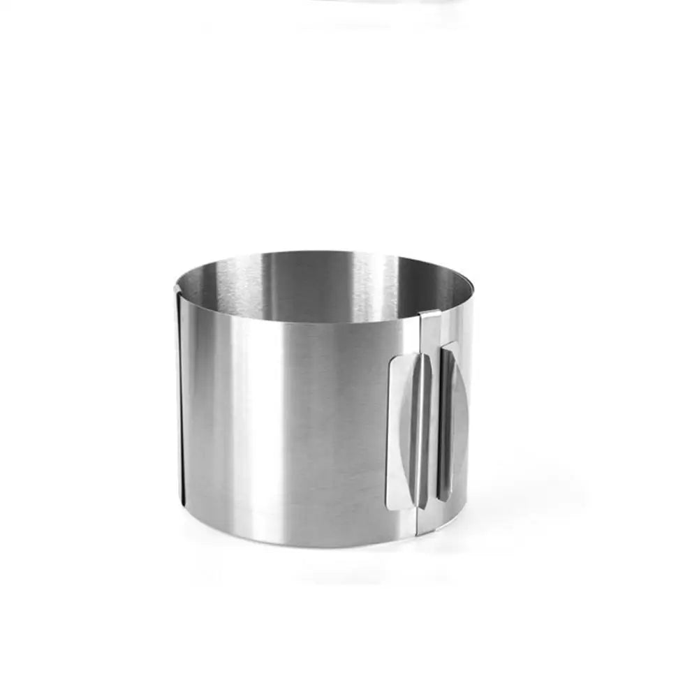 Rustproof Adjustable Stainless Steel Cake Mousse Ring - Smarsty