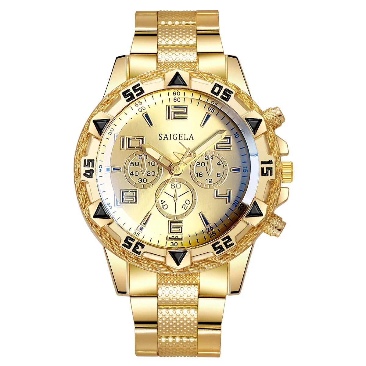 Men's Quartz Watch with Stainless Steel Band - Smarsty