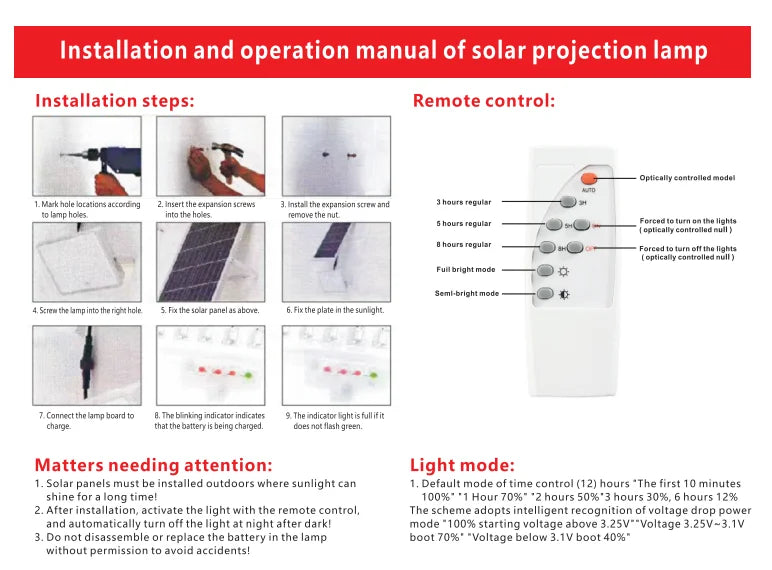Solar Flood Lights with Remote Control and Adjustable Angle - Smarsty