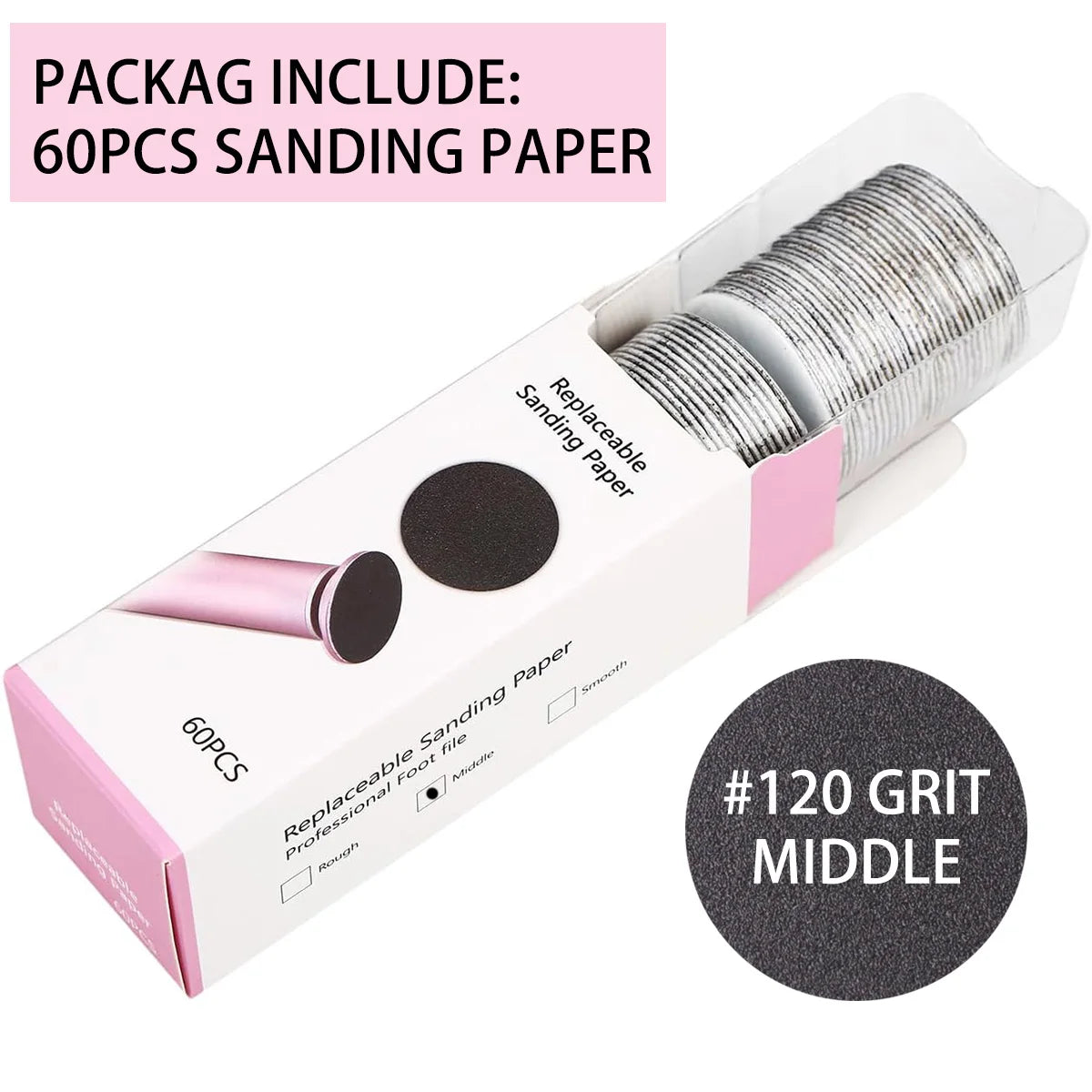 Professional 60pcs Foot Dead Skin Sandpaper For Pedicures - Smarsty