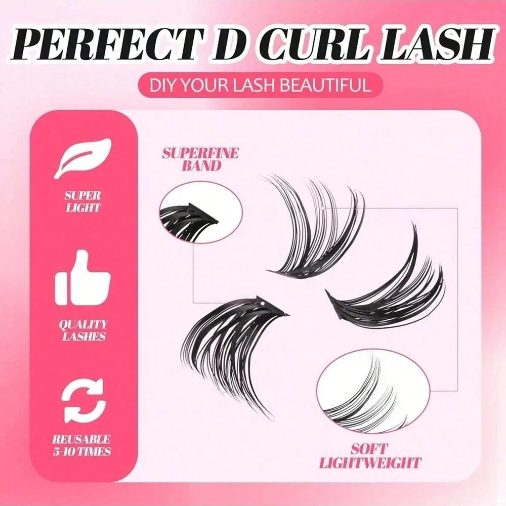 Eyelash Gluing and Sealing for Eyelash Clusters Strong Fixed Eyelash Glue Lasting 48H Eyelash Gluing Glue Eyelash Extension