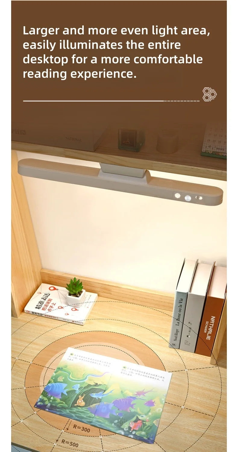 Rechargeable LED Table Lamp with Magnetic Base and Dimmable Light - Smarsty