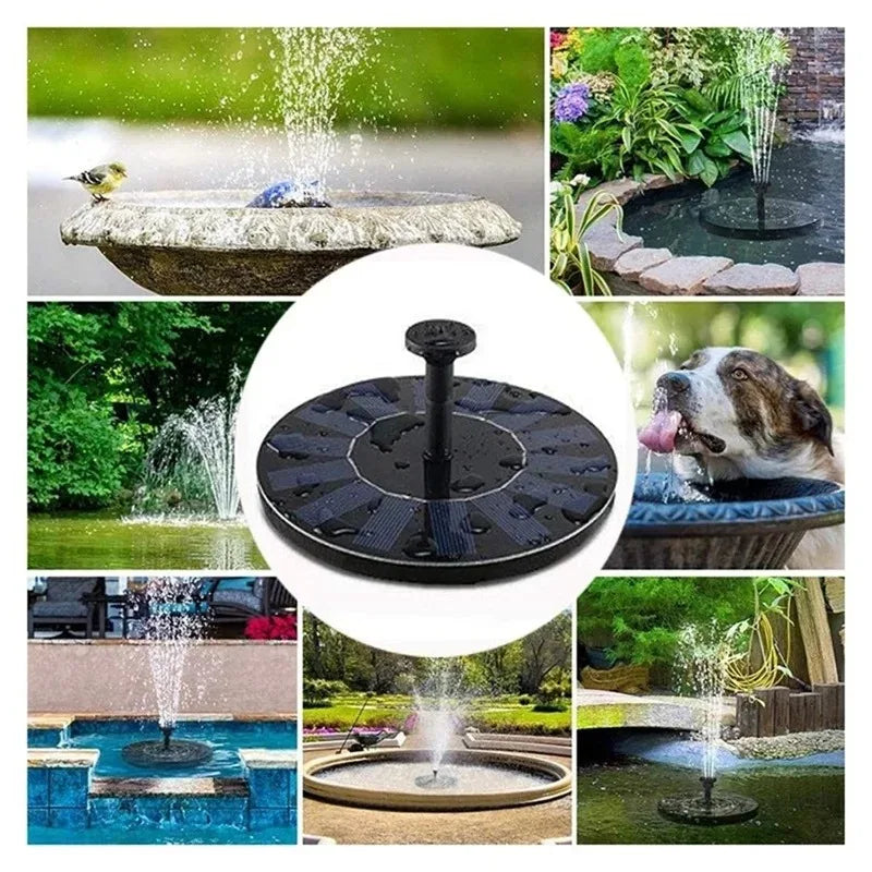 Solar Powered Floating Fountain Pump for Bird Baths and Garden Pools - Smarsty
