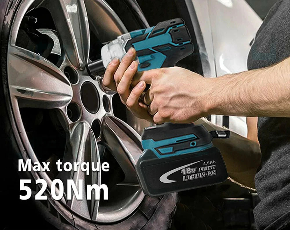 Cordless Brushless Impact Wrench with Toolbox Set - Smarsty