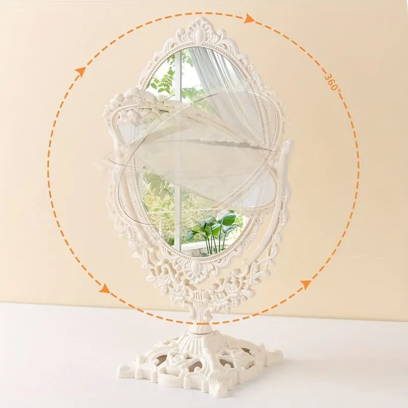 Vintage Double Sided Makeup Mirror for Effortless Application - Smarsty