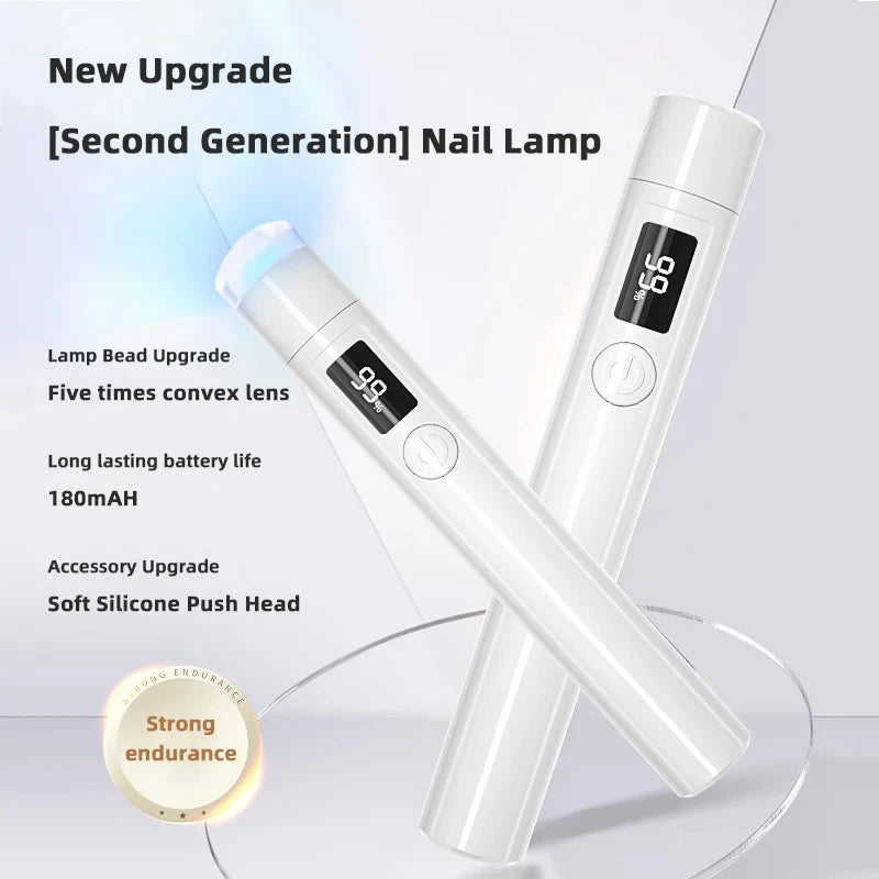 Portable UV LED Nail Dryer with Rechargeable Battery - Smarsty