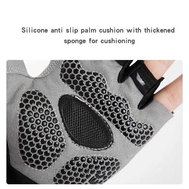 Half Finger Cycling Gloves Breathable Anti Slip for Men Women - Smarsty