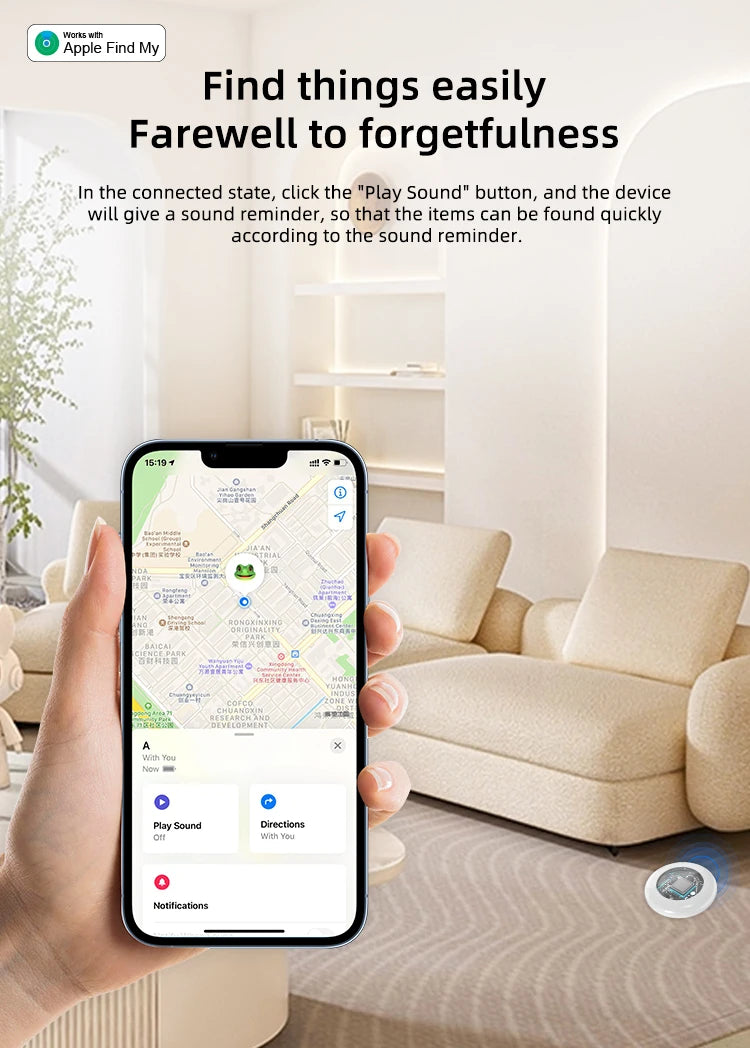 Timethinker Bluetooth GPS Tag Tracker for Pets and Kids - Smarsty
