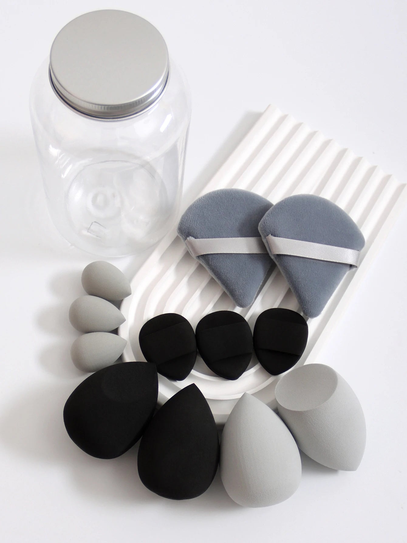 12Pcs Latex-Free Makeup Sponge Set for Flawless Application - Smarsty