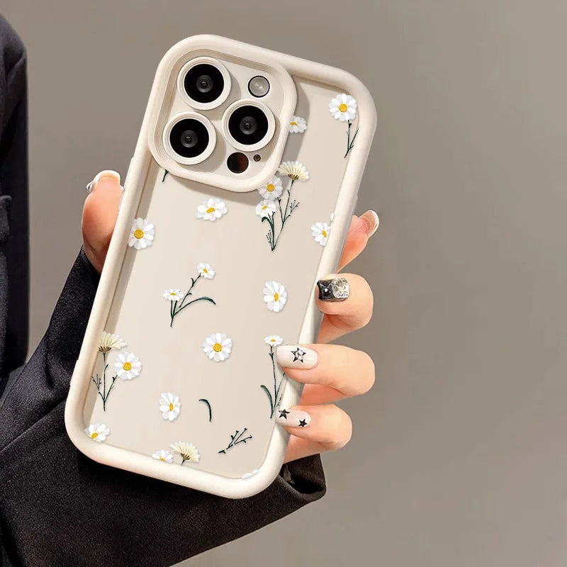 Floral Silicone Case For iPhone Shockproof And Non Slip - Smarsty