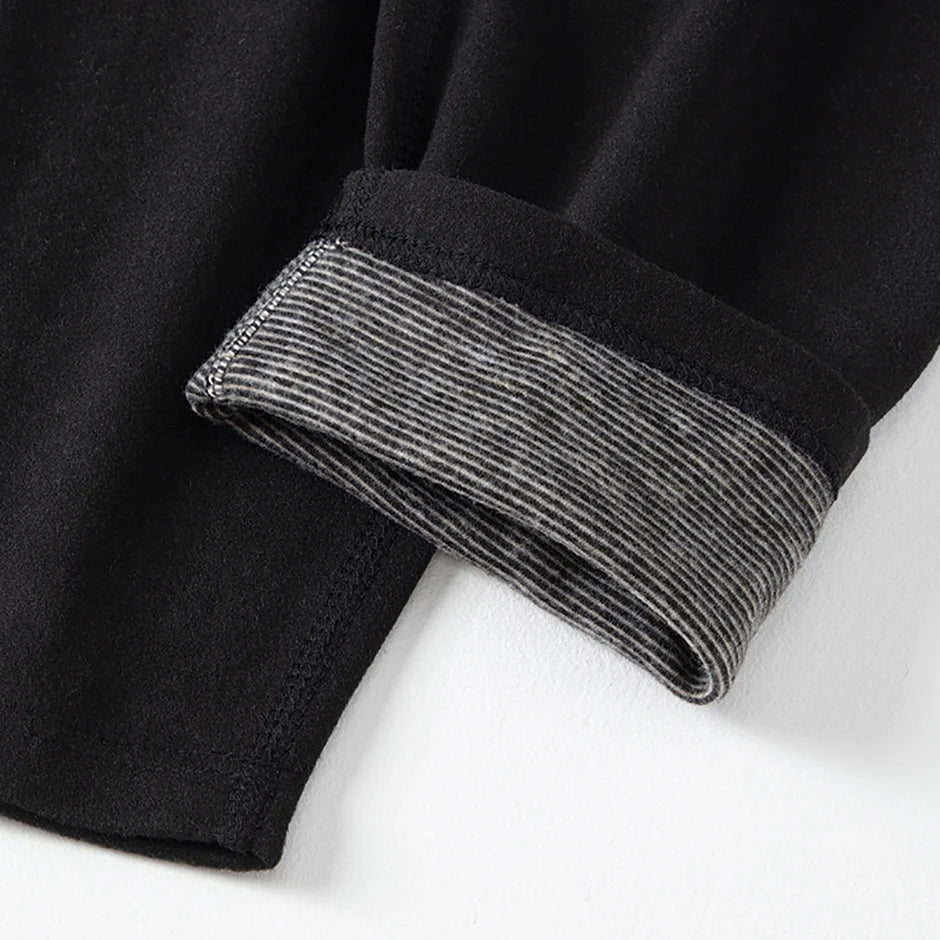 2/4 Pcs Men's Solid Color Simple Autumn And Winter Thermal Underwear Comfortable And Casual Bottoming Underwear Teenagers Pajama - Smarsty