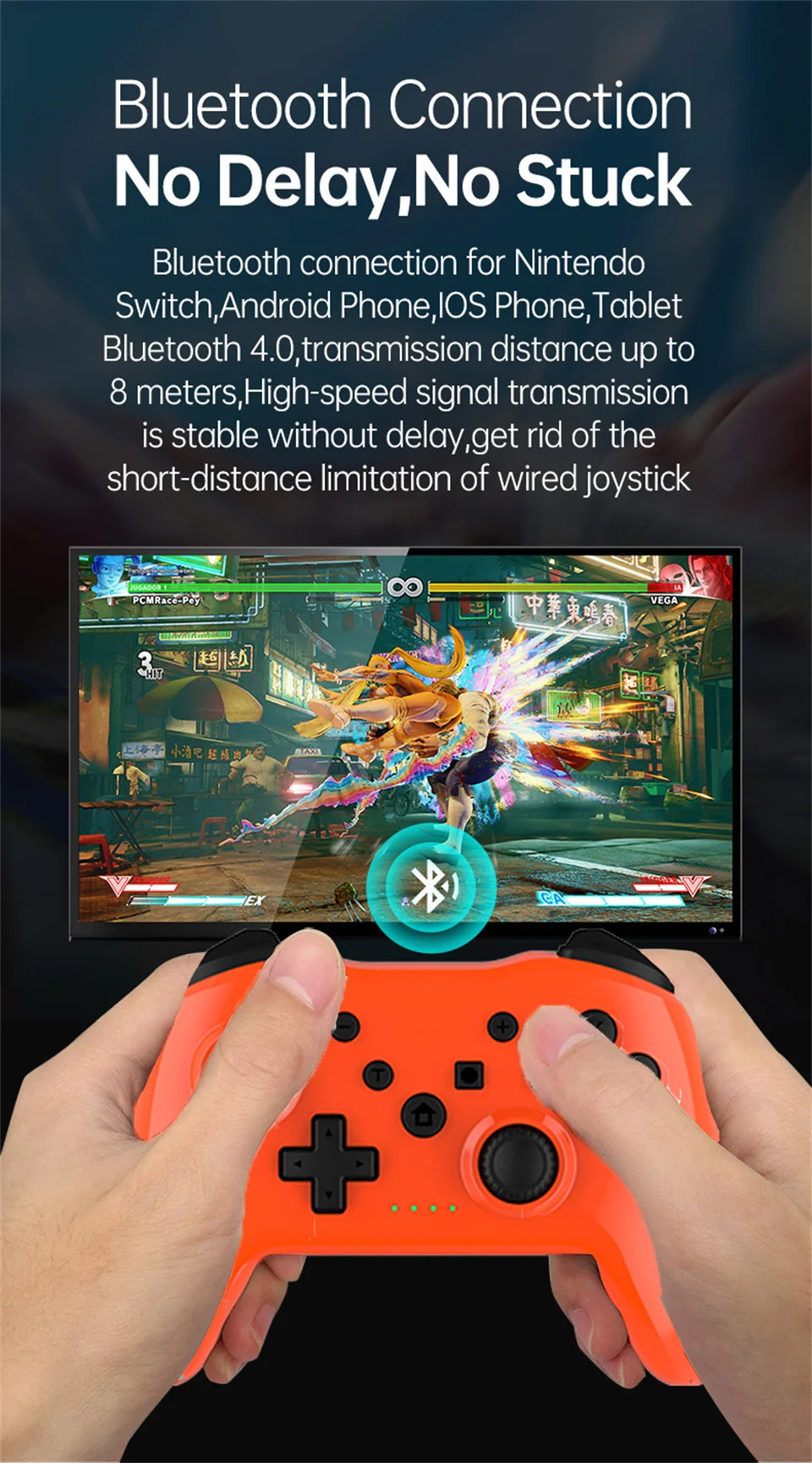 GAMINJA Wireless Bluetooth Gamepad For Nintendo Switch - Smarsty