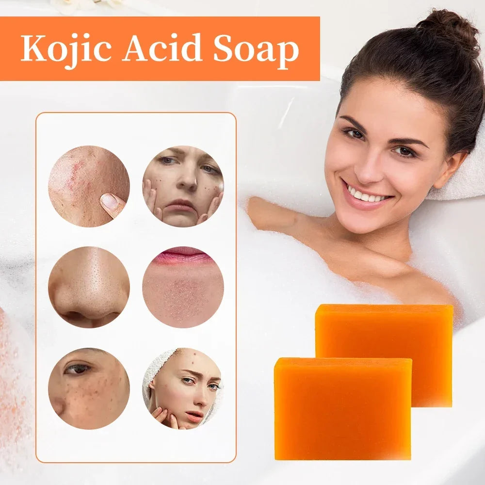 Handmade Kojic Acid Soap for Brightening Skin Exfoliation - Smarsty