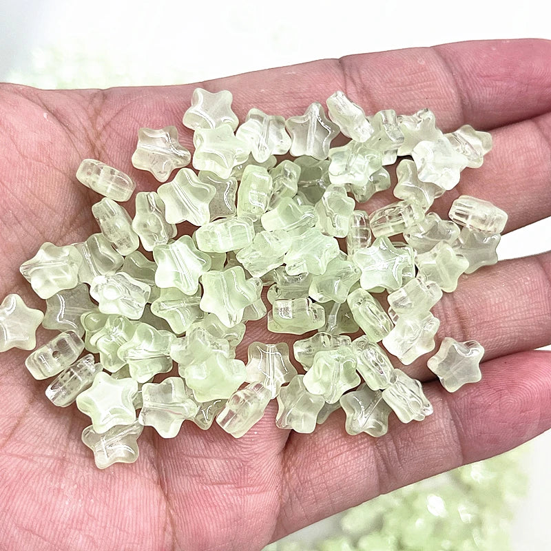 8mm Star Matte Glass Beads for Jewelry Making - Smarsty