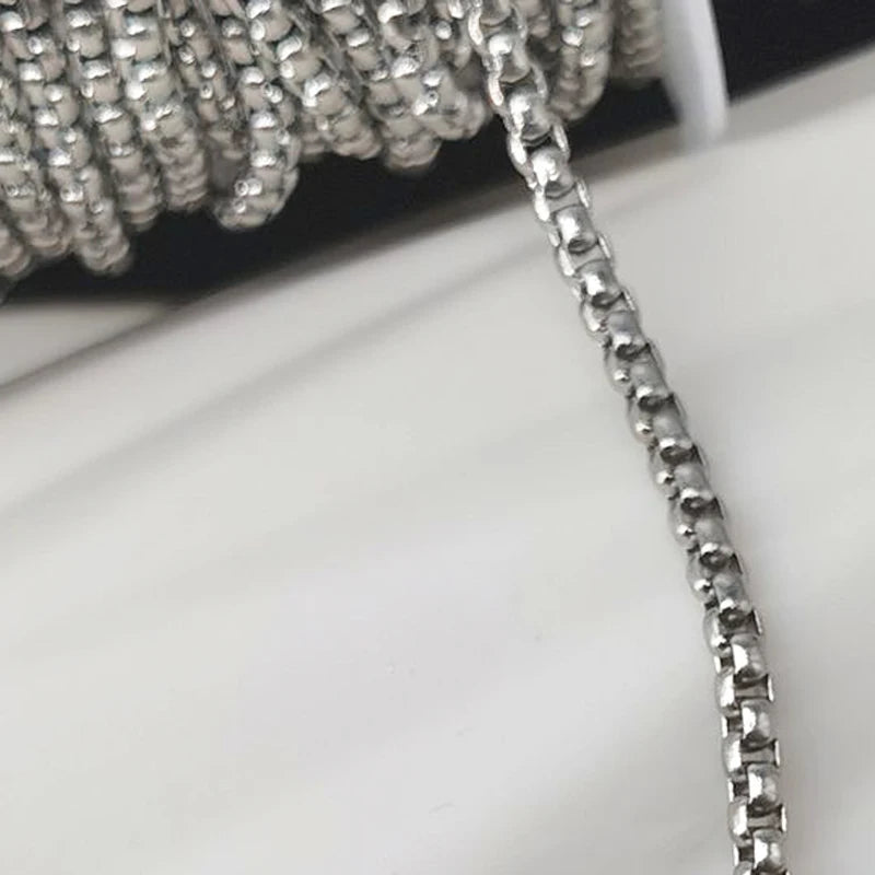 No Fade 2 Meter Stainless Steel Chain For Jewelry Making - Smarsty