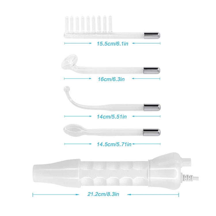 Portable High Frequency Skin Therapy Wand for Acne and Wrinkle Reduction - Smarsty