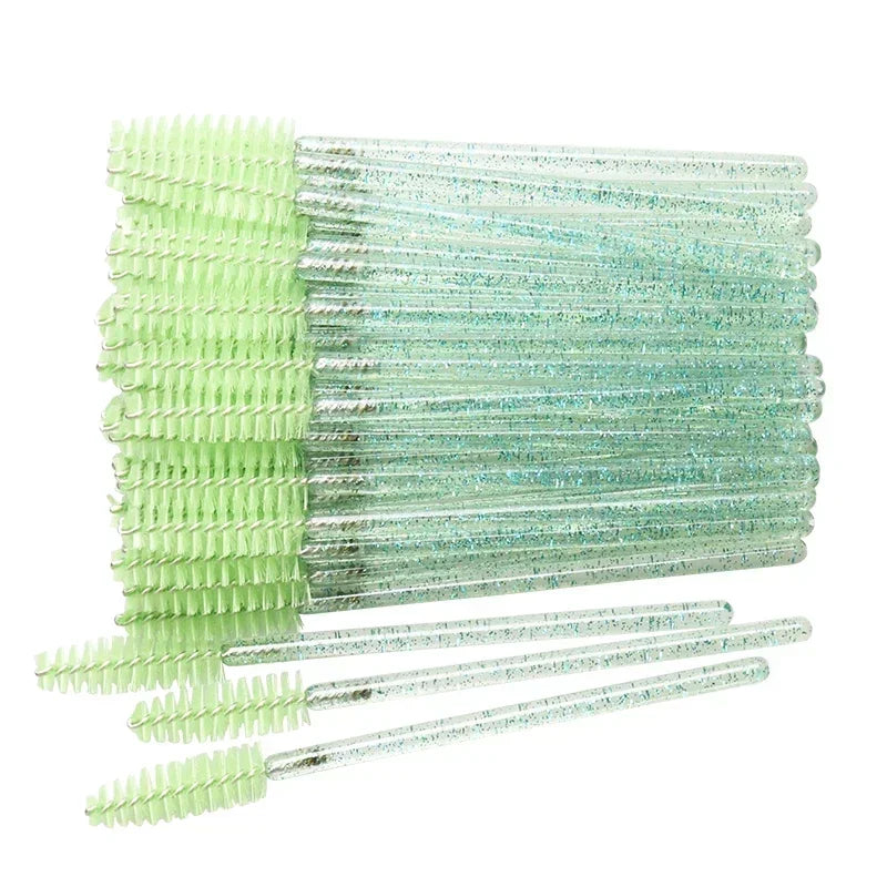 50 Pcs Disposable Eyelash Brushes for Perfect Makeup - Smarsty