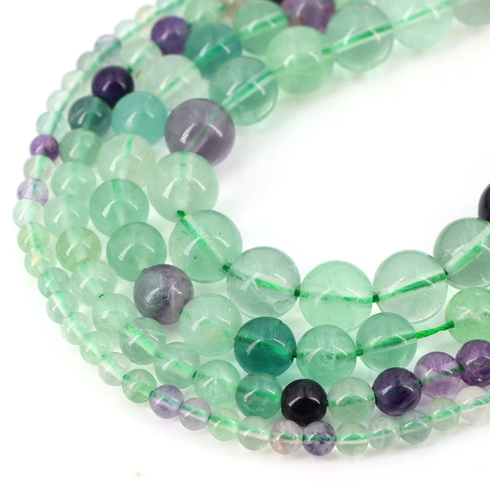 Natural Stone Beads Blue Tiger Eye Crystal Amethyst Rose Quartz Gemstone Bead for Jewelry Making Bracelet Necklace 4/6/8/10MM - Smarsty