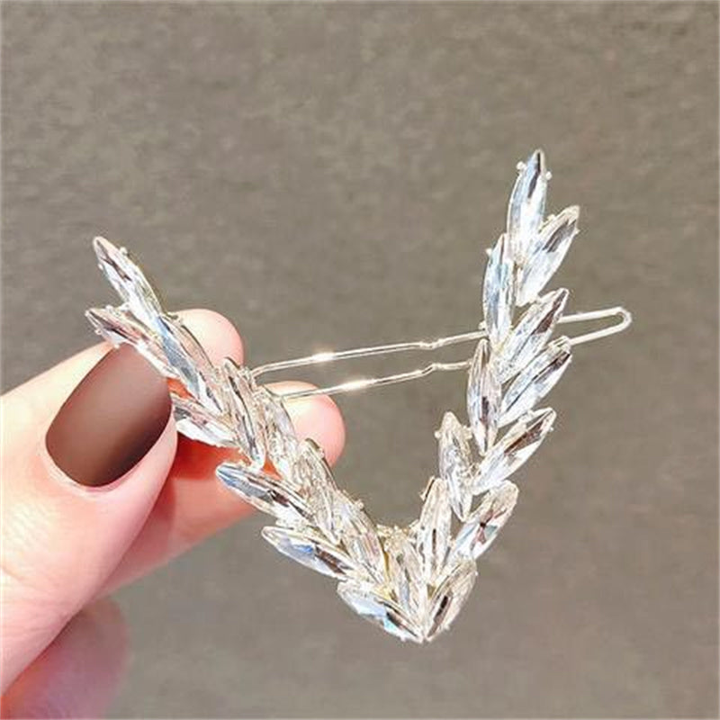 Luxury Crystal Hair Clip for Women with V Shape Design - Smarsty