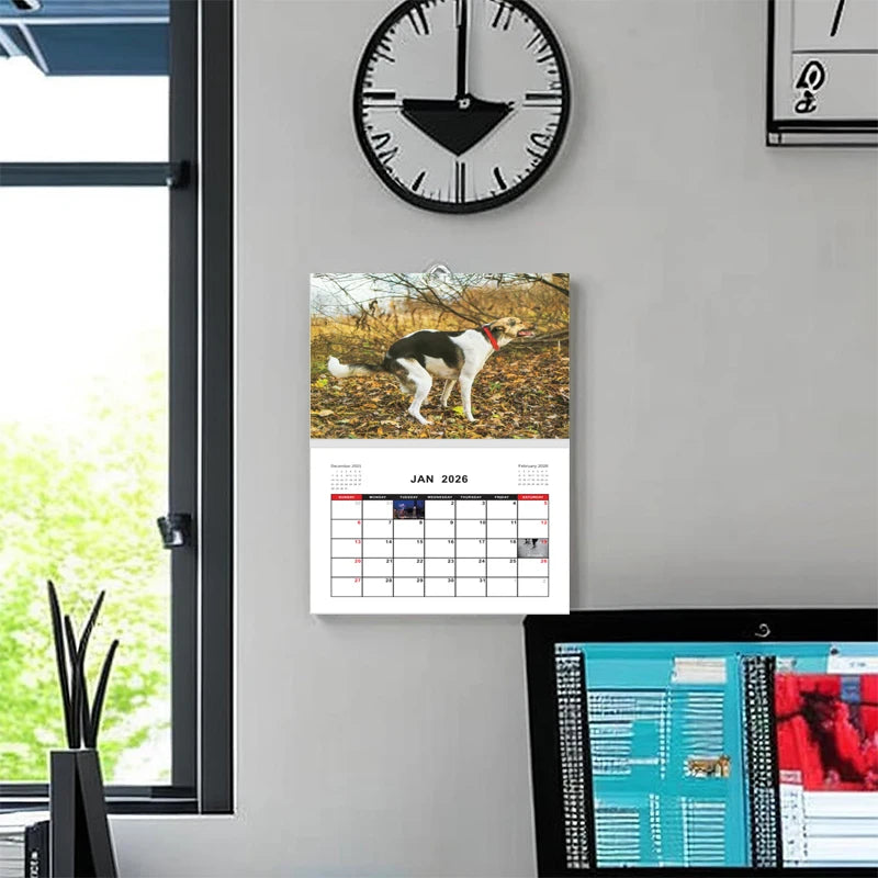 2026 Pooping Dog Calendar-Year Monthly Planner & Agenda Schedule Organizer Wall Calendar Funny Party Gag Gifts for Friends - Smarsty