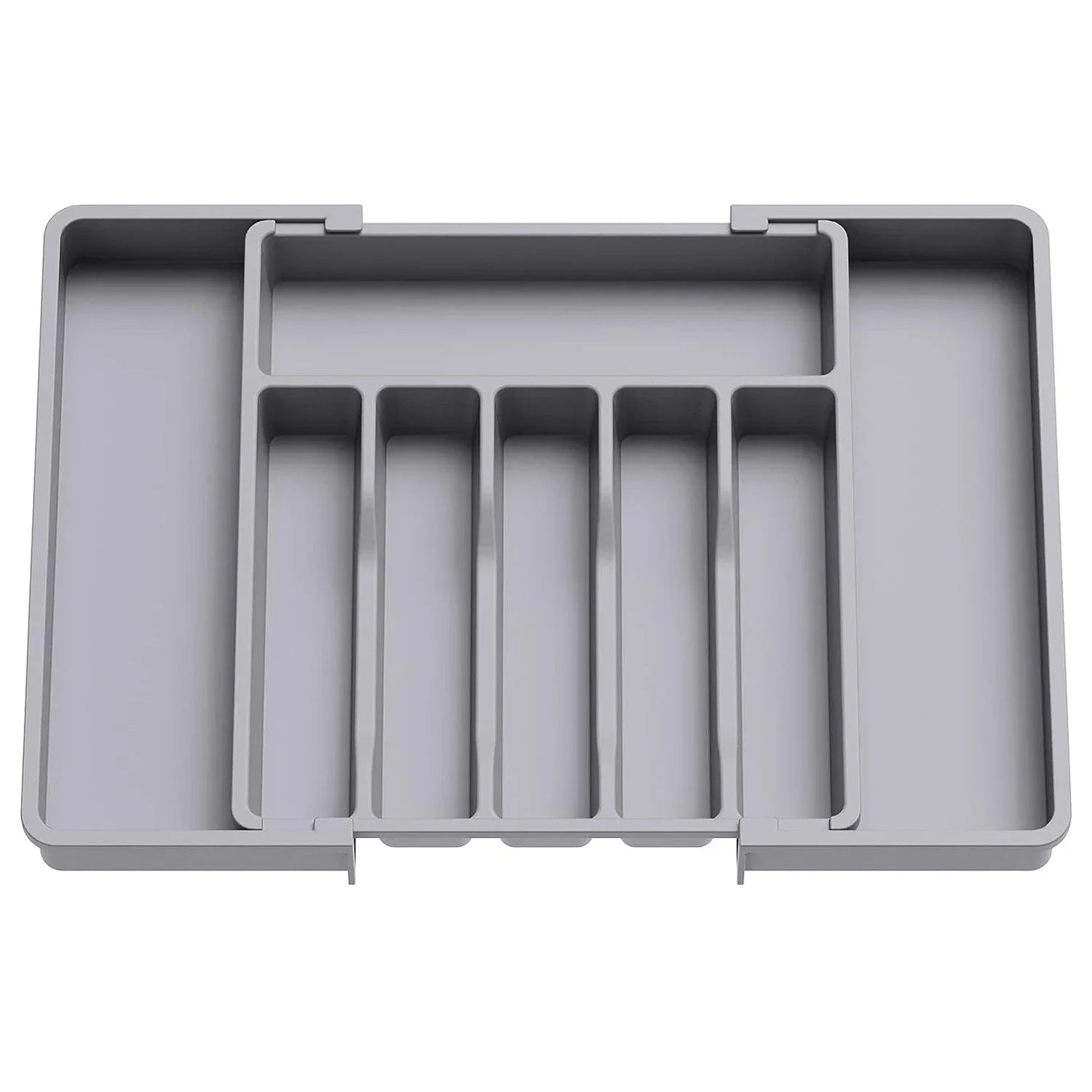 New Expandable Cutlery Drawer Organizer, Adjustable Kitchen Utensil Tray Set, Compartment Flatware Storage Divider