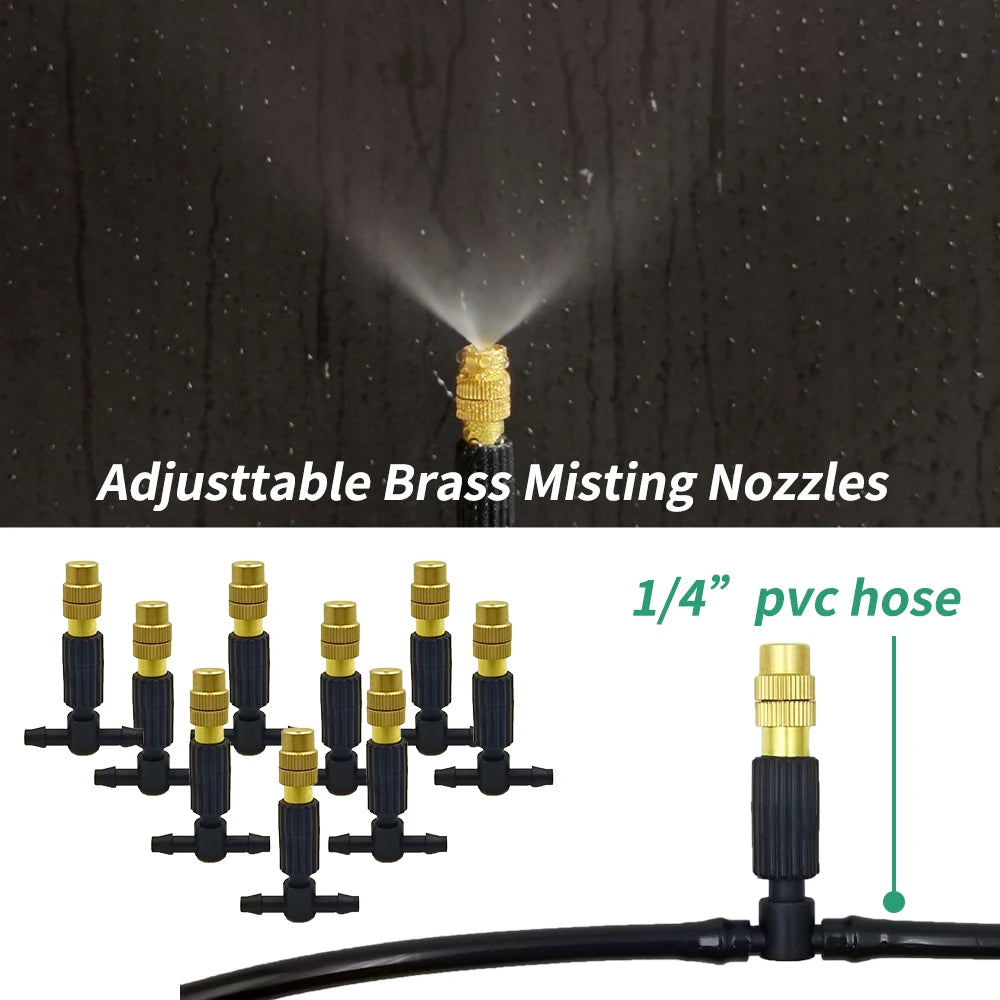 Outdoor Misting Cooling System for Garden Irrigation - Smarsty