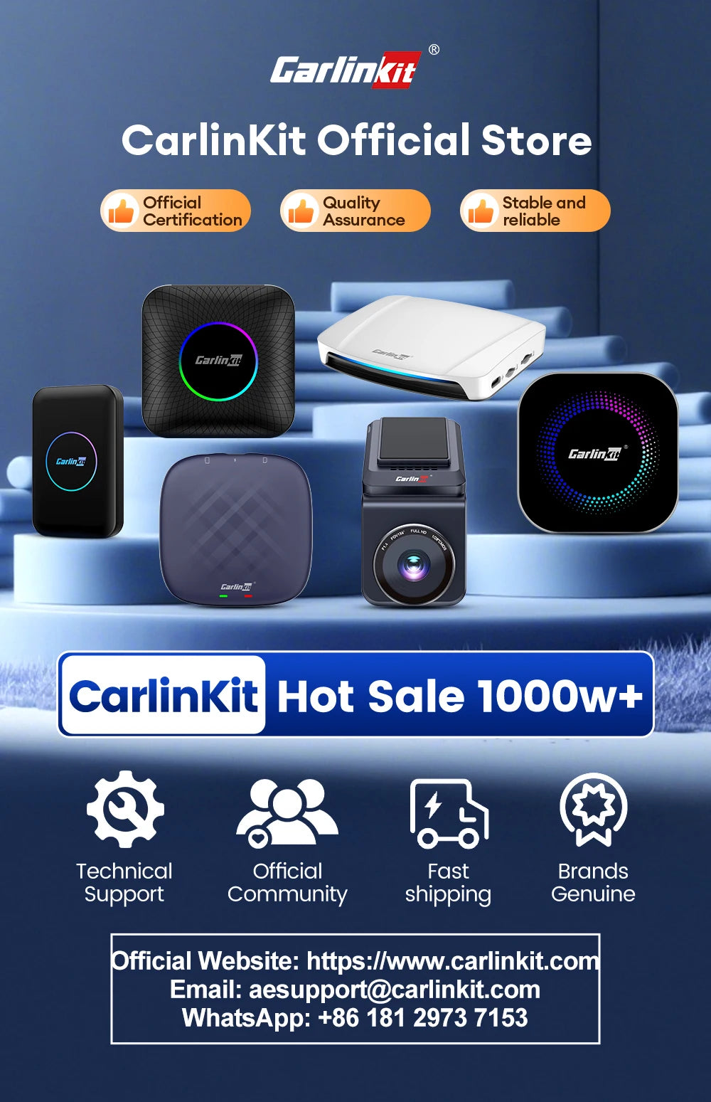 Mini Ultra 3 CarlinKit 5.0 Wireless Adapter Wireless CarPlay Android Auto For OEM Car Plug & Play WiFi Bluetooth Auto Connection