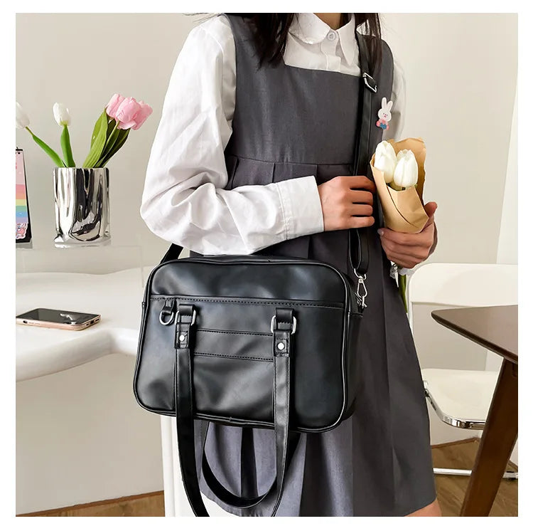 Japanese Style JK Bag Women PU Leather Crossbody Bag - Smarsty