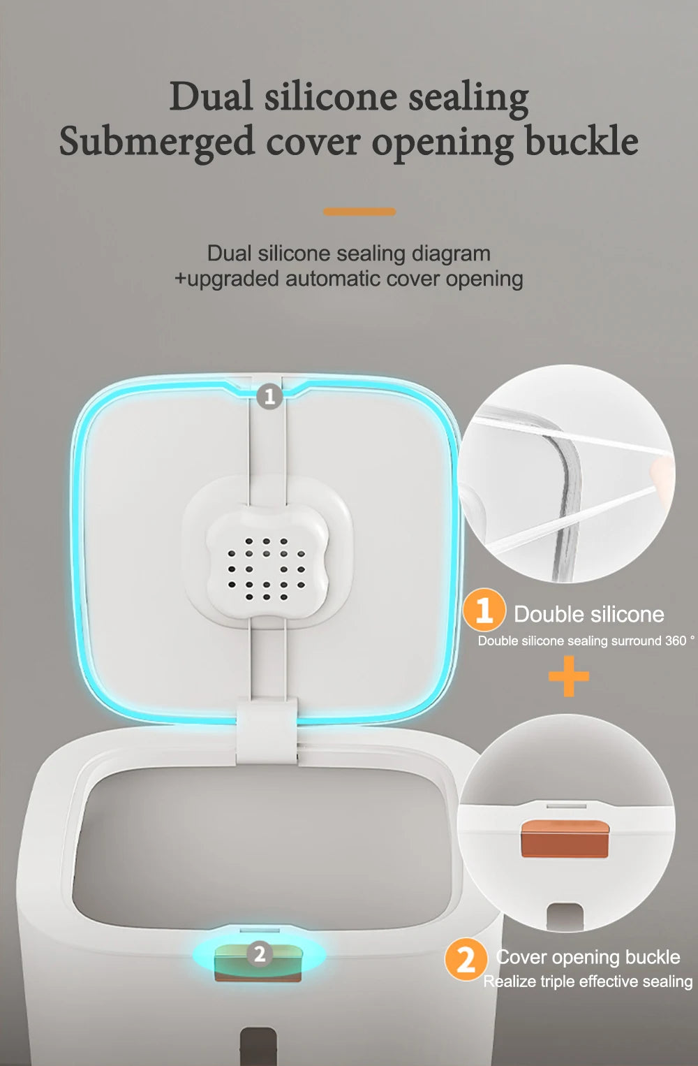 Insect Proof Moisture Proof Rice Box Grain Sealed Jar Kitchen Container 5/10KG Storage Kitchen Container Storage Box with Lid by Smarsty