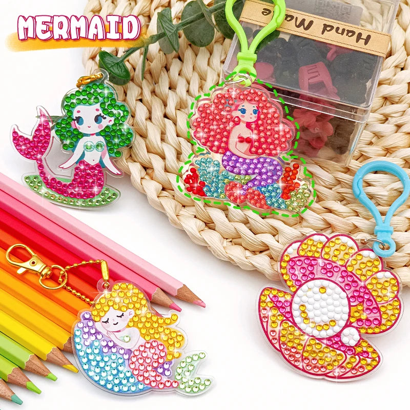 DIY Handmade Diamond Art Keychains Set for Kids - Smarsty