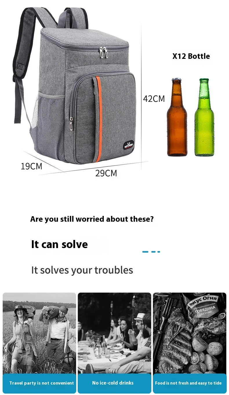 Men's Backpacks Portable Thermal Waterproof Bag Durable Waterproof Cooler IceCase Camping Picnic Backpacks Icebox Mochilas Bolsa