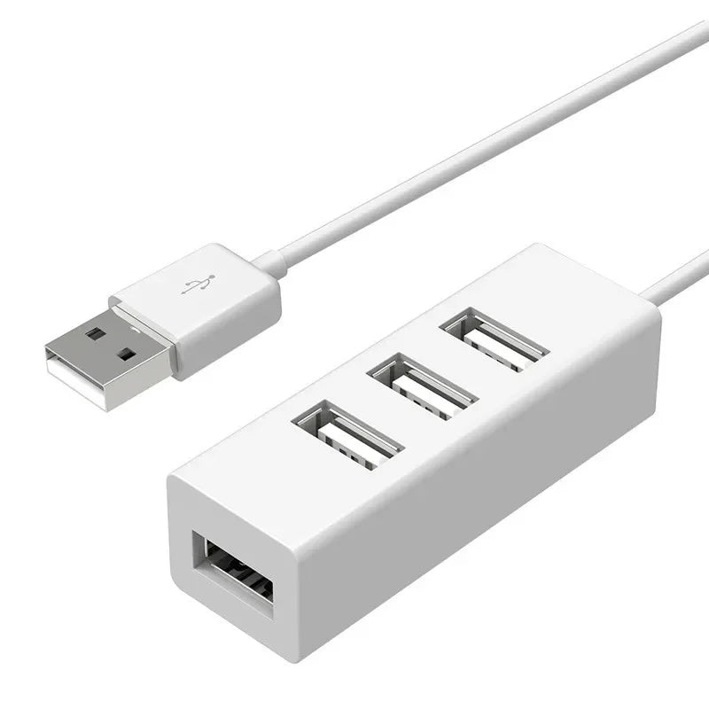 USB 2.0 Hub Four Port Expander Splitter Power Adapter