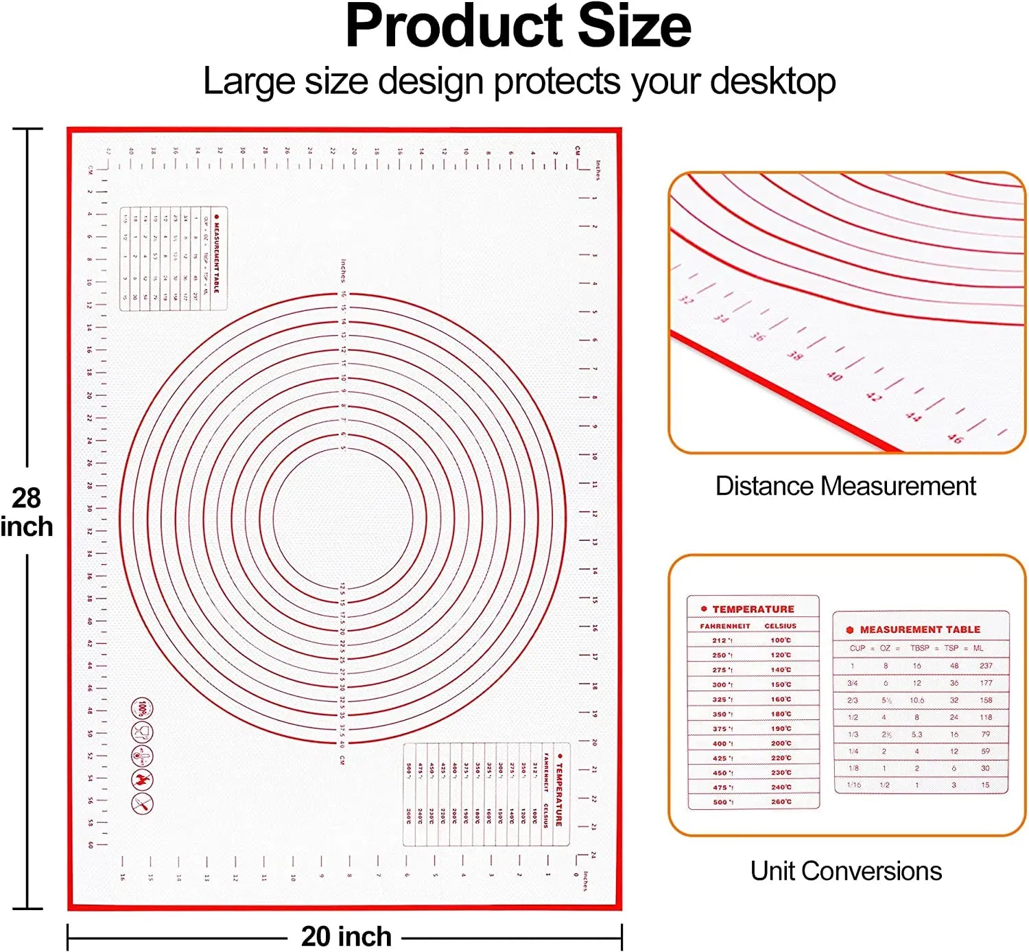 Non-Stick Silicone Baking Mat for Easy Dough Preparation - Smarsty