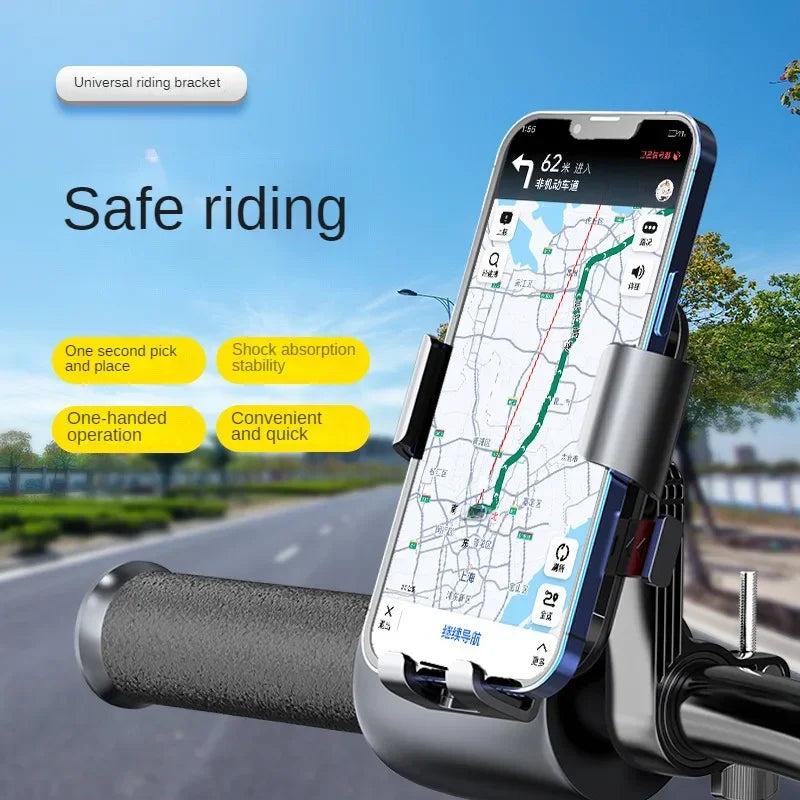 Universal Bike Phone Holder With Free Rotation Shockproof - Smarsty