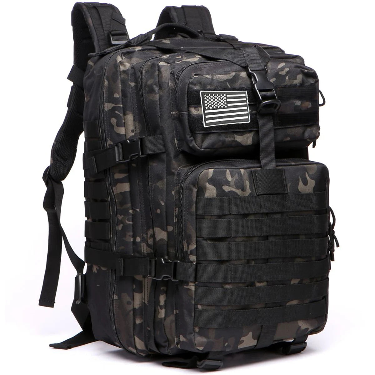 25L/50L Sturdy Nylon Waterproof Tactical Sports Trekking Fishing Hunting Camping Hiking Bag Backpack Outdoor Rucksacks - Smarsty