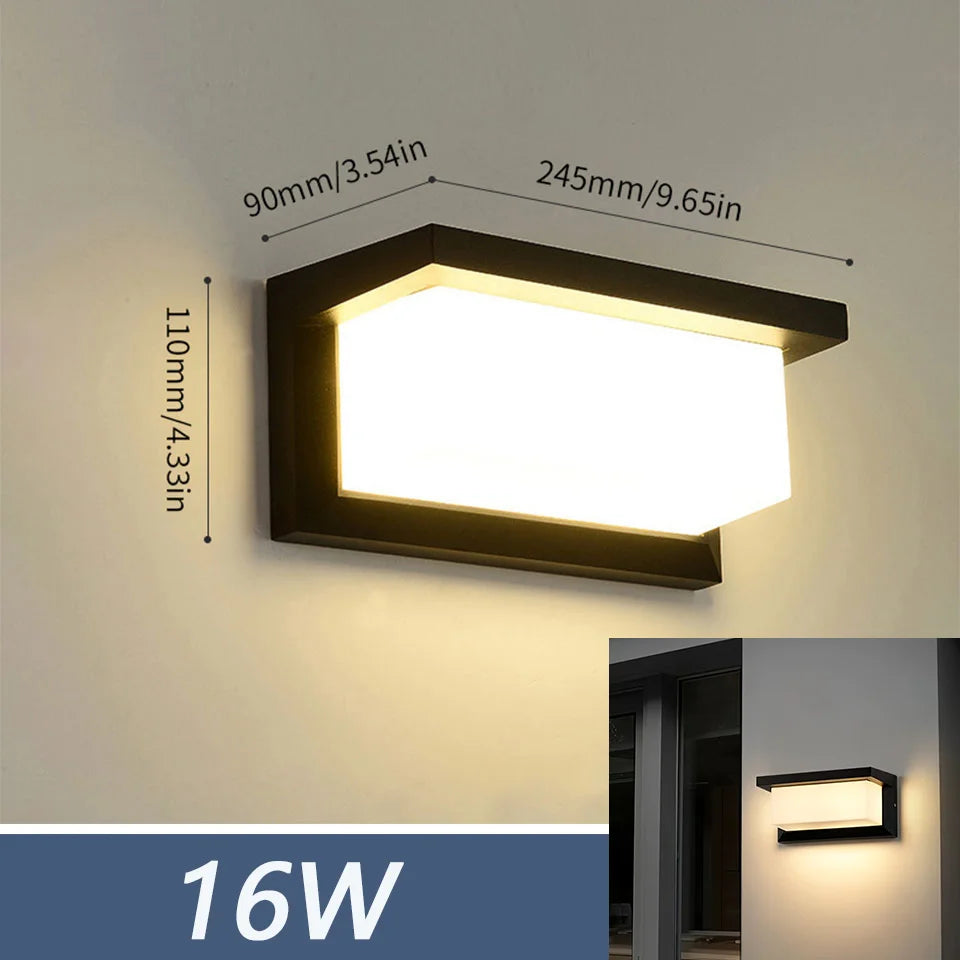 Waterproof LED Outdoor Wall Light with Motion Sensor - Smarsty
