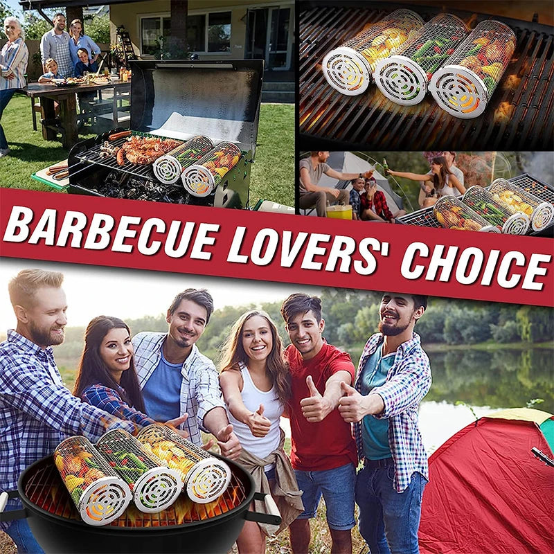 Stainless Steel BBQ Basket for Easy Grilling - Smarsty