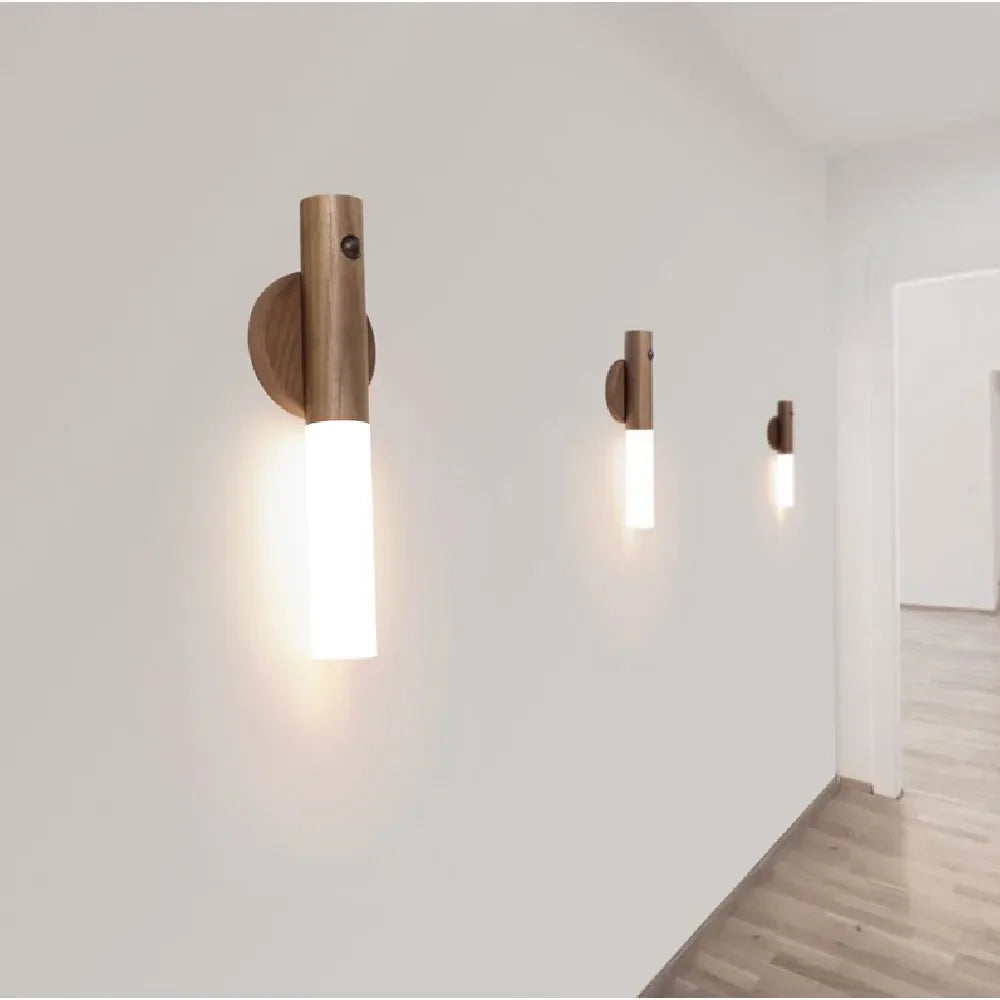 Intelligent Wooden Magnetic LED Night Light for Safety - Smarsty