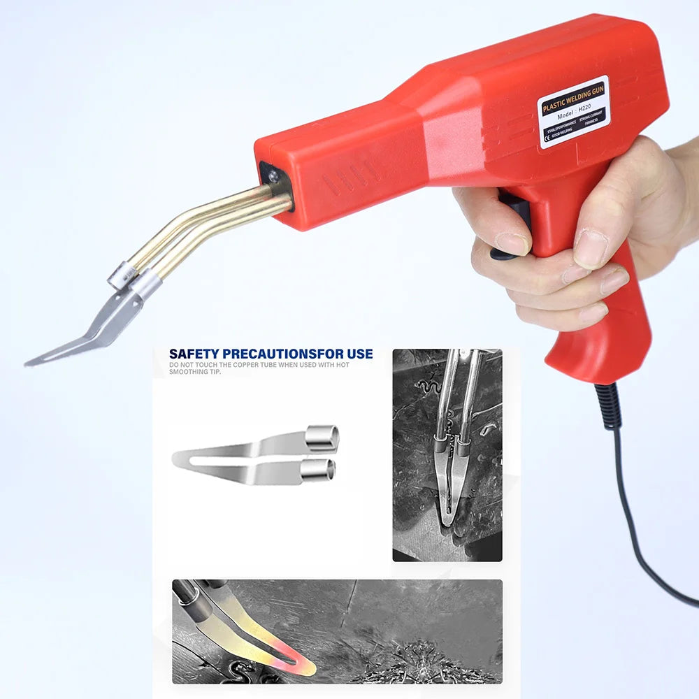 Plastic Welder, 2in-1 Plastic Welding Repair Kit Hot Staples, Hot Staples Weld Gun Repair Kit for Car Bumper And Most Plastics