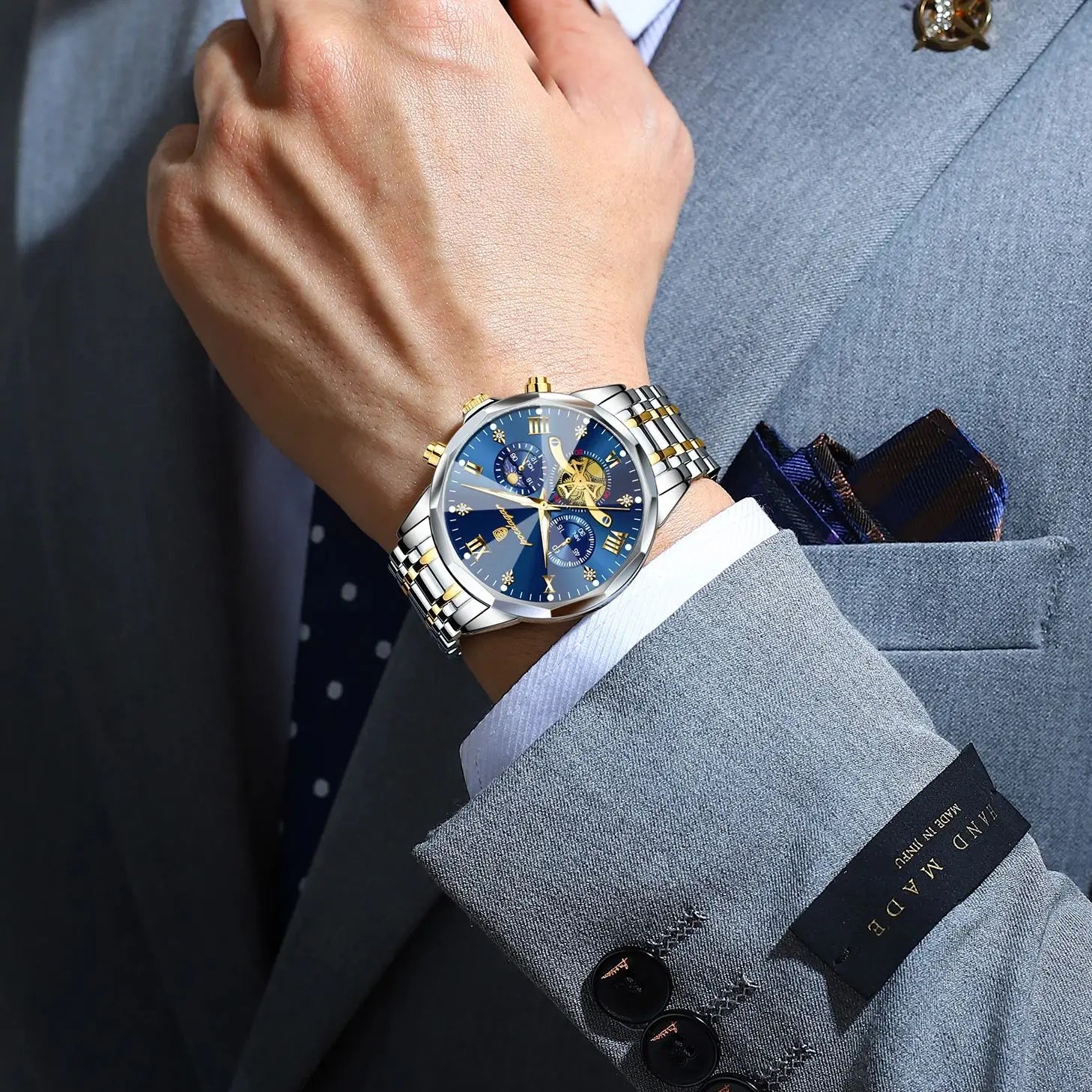 Luxury Waterproof Men's Chronograph Watch with Luminous Features - Smarsty