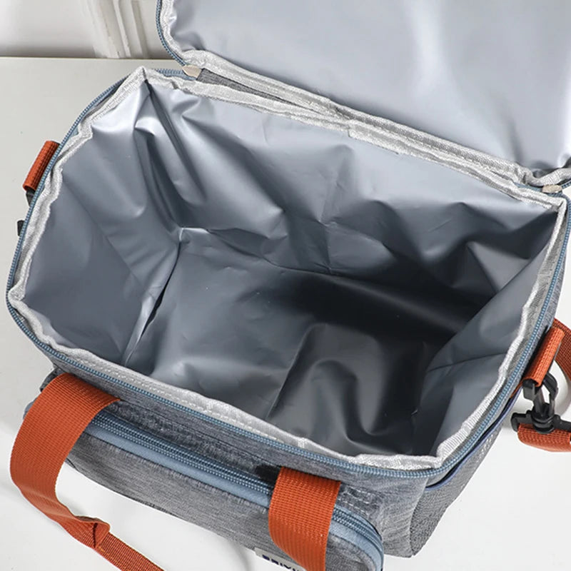 Double Layer Leakproof Lunch Bag Large Capacity Insulation - Smarsty