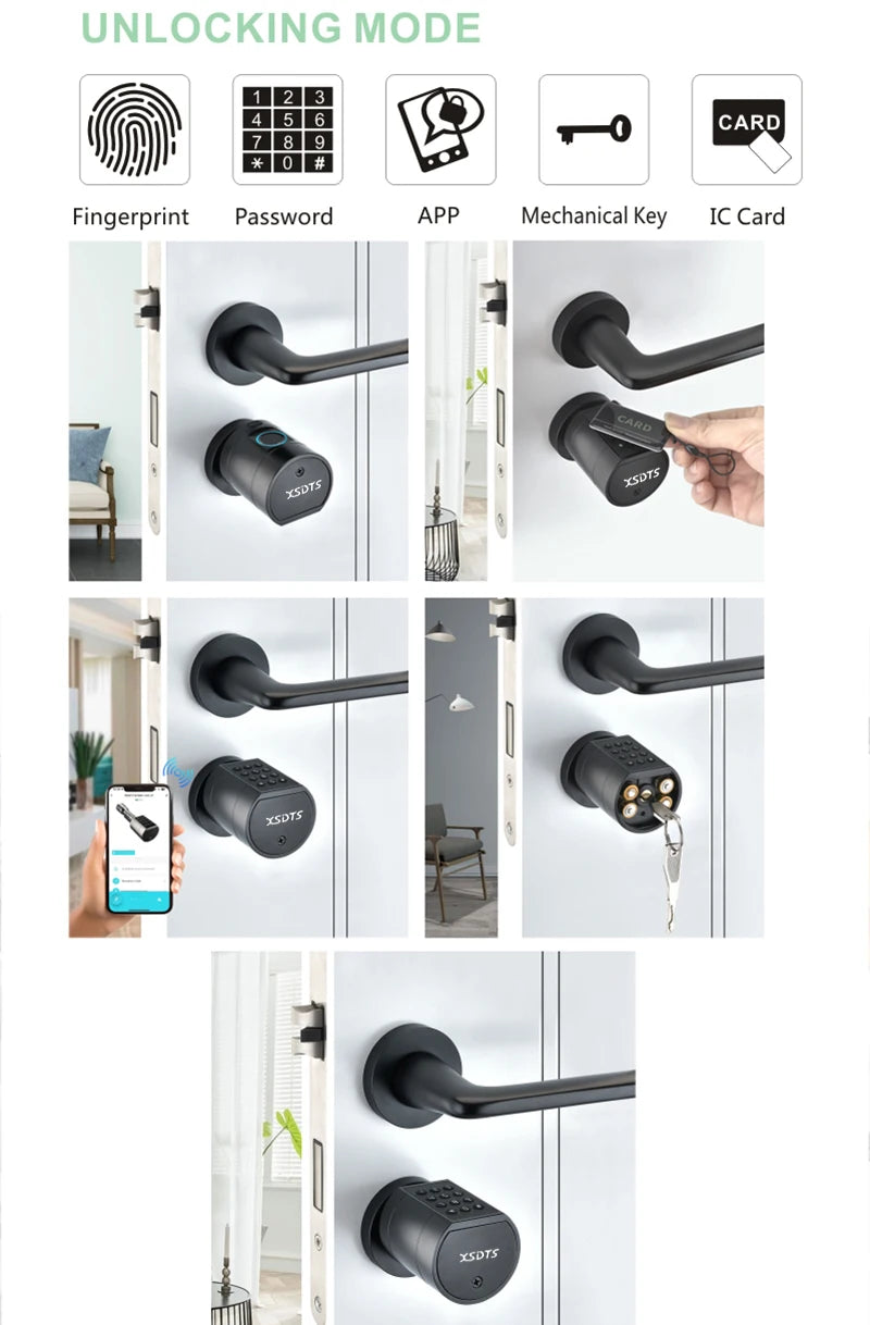 Smart Fingerprint Door Lock with Remote Control - Smarsty