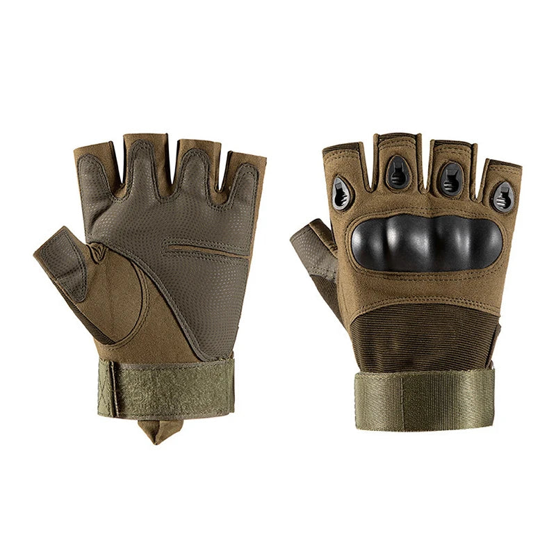 Half Finger Tactical Hunting Gloves Anti Skid Breathable - Smarsty