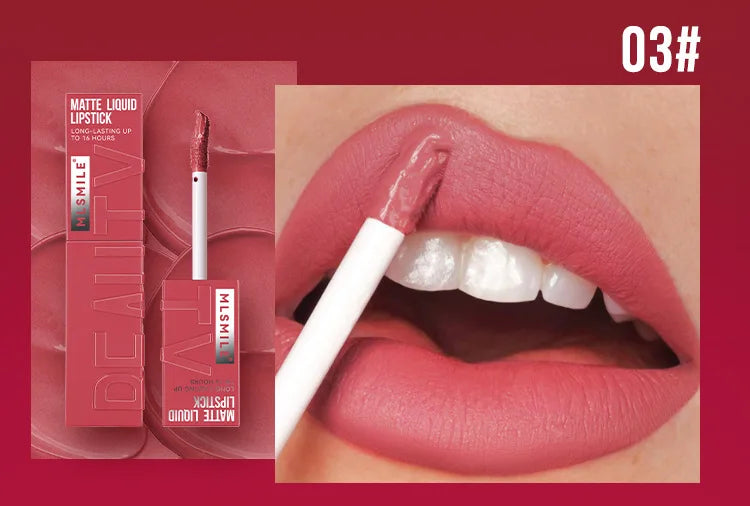 MLSMILE Waterproof Velvet Satin Lip Glaze Liquid - Smarsty
