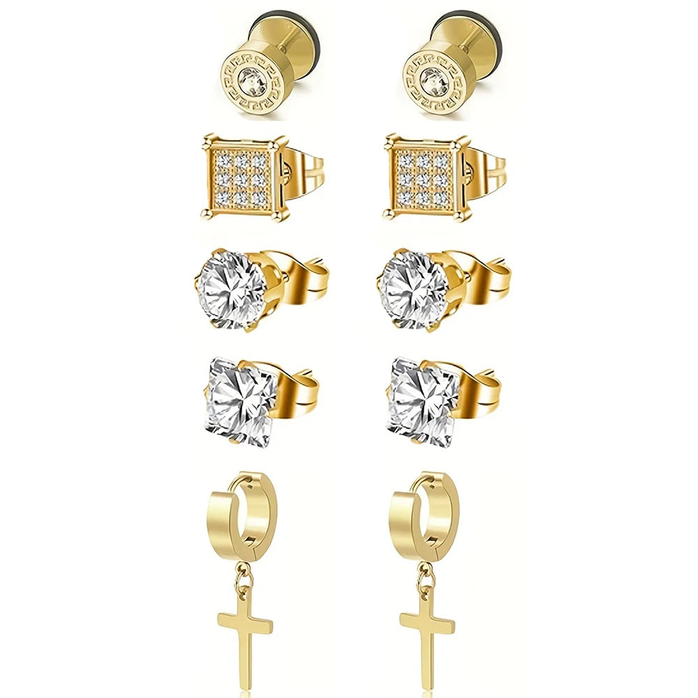 Stainless Steel Cross Dangle Earrings Durable Hypoallergenic - Smarsty