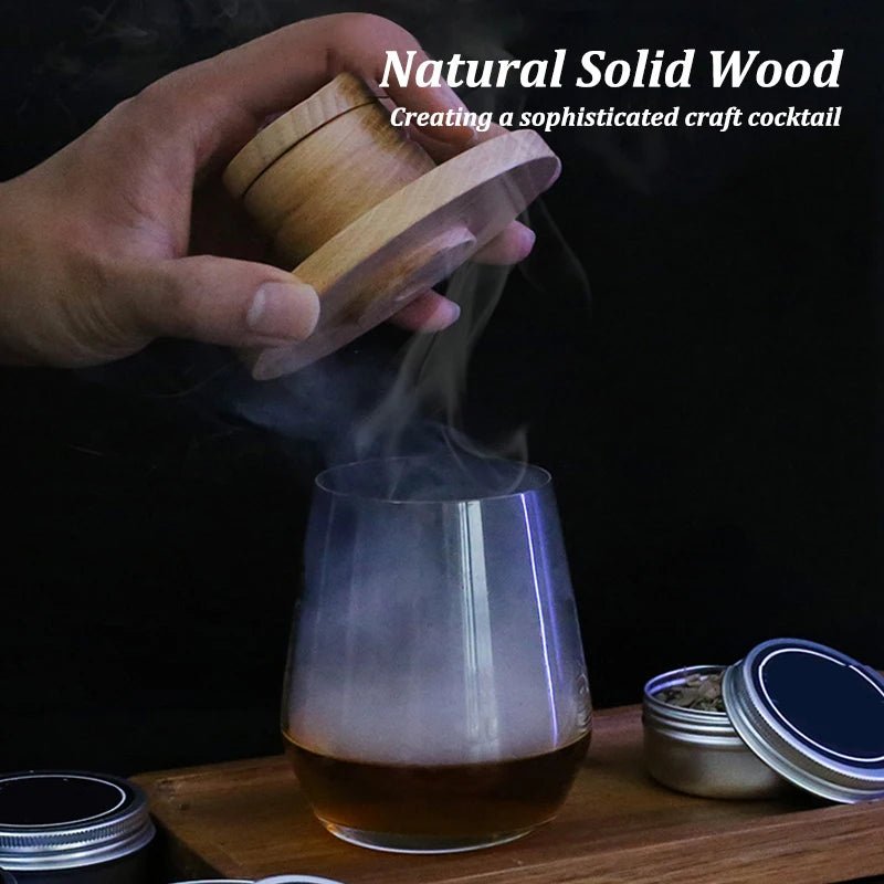 Wooden Cocktail Smoker Kit for Whiskey and Tequila - Smarsty