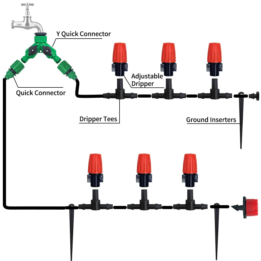 Automatic Drip Watering Kit for Efficient Garden Irrigation - Smarsty